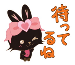 Black Rabbit. My name is, Chocolat. sticker #10244103