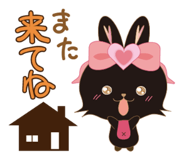 Black Rabbit. My name is, Chocolat. sticker #10244106