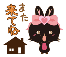 Black Rabbit. My name is, Chocolat. sticker #10244106