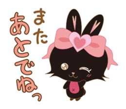 Black Rabbit. My name is, Chocolat. sticker #10244107