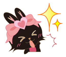 Black Rabbit. My name is, Chocolat. sticker #10244108