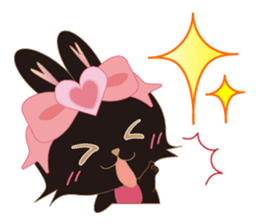Black Rabbit. My name is, Chocolat. sticker #10244108