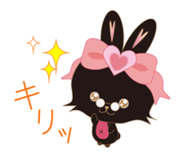 Black Rabbit. My name is, Chocolat. sticker #10244110