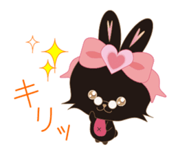 Black Rabbit. My name is, Chocolat. sticker #10244110