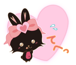 Black Rabbit. My name is, Chocolat. sticker #10244111
