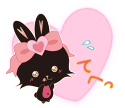 Black Rabbit. My name is, Chocolat. sticker #10244111
