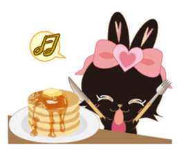 Black Rabbit. My name is, Chocolat. sticker #10244116