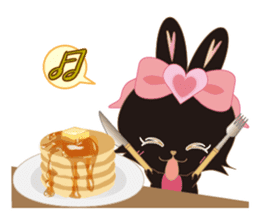 Black Rabbit. My name is, Chocolat. sticker #10244116
