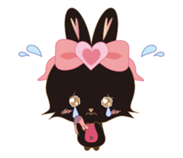 Black Rabbit. My name is, Chocolat. sticker #10244117