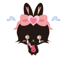 Black Rabbit. My name is, Chocolat. sticker #10244117