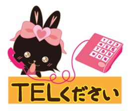 Black Rabbit. My name is, Chocolat. sticker #10244118