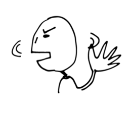 Scribble guy and his Friends sticker #10244246