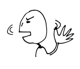 Scribble guy and his Friends sticker #10244246