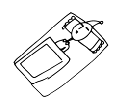 Scribble guy and his Friends sticker #10244247