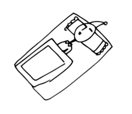 Scribble guy and his Friends sticker #10244247