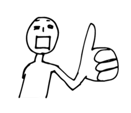 Scribble guy and his Friends sticker #10244248