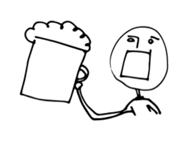 Scribble guy and his Friends sticker #10244254