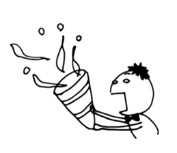 Scribble guy and his Friends sticker #10244256