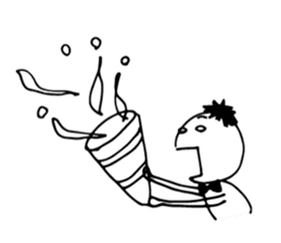 Scribble guy and his Friends sticker #10244256