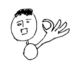 Scribble guy and his Friends sticker #10244259