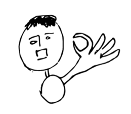 Scribble guy and his Friends sticker #10244259