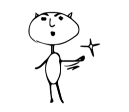 Scribble guy and his Friends sticker #10244264