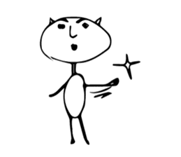 Scribble guy and his Friends sticker #10244264