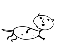 Scribble guy and his Friends sticker #10244265