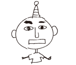 Scribble guy and his Friends sticker #10244269