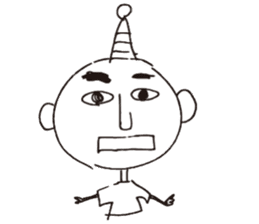 Scribble guy and his Friends sticker #10244269