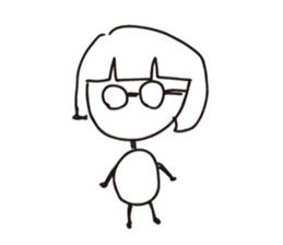 Scribble guy and his Friends sticker #10244271