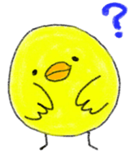 a cute chick sticker sticker #10244497