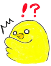 a cute chick sticker sticker #10244498