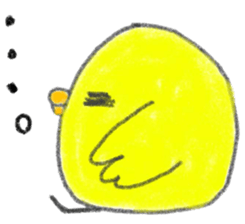 a cute chick sticker sticker #10244506