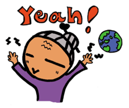 grandma go to Space sticker #10244940