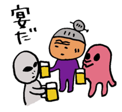 grandma go to Space sticker #10244950