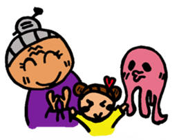 grandma go to Space sticker #10244956