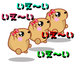 Kyapibara women's sticker #10246246