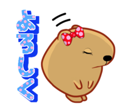 Kyapibara women's sticker #10246266