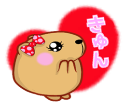 Kyapibara women's sticker #10246269