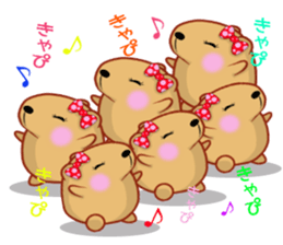 Kyapibara women's sticker #10246270