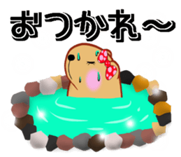 Kyapibara women's sticker #10246279