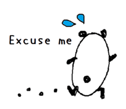 PANDA-TARO -English- sticker #10246431