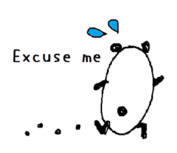 PANDA-TARO -English- sticker #10246431