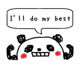 PANDA-TARO -English- sticker #10246447