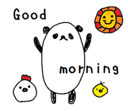 PANDA-TARO -English- sticker #10246454