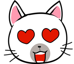cats emotion sticker #10246480