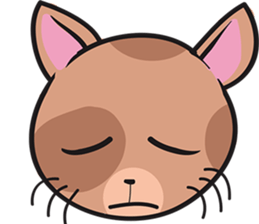cats emotion sticker #10246497