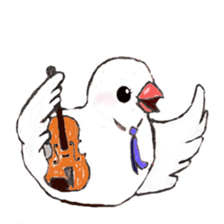 Cellist Finch sticker #10246629