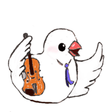 Cellist Finch sticker #10246629
